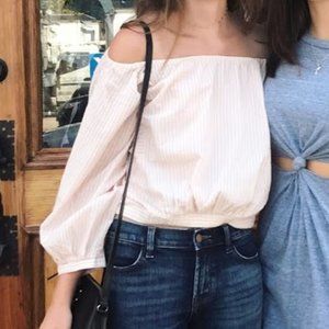 Anthropologie Holding Horses Off Shoulder Top